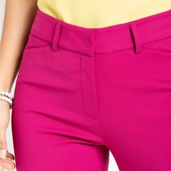 The Limited Hot Pink Straight Leg Pants size 2R - Picture 2 of 7